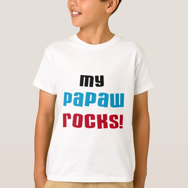 My Papaw Rocks T-shirts and Gifts (Front)