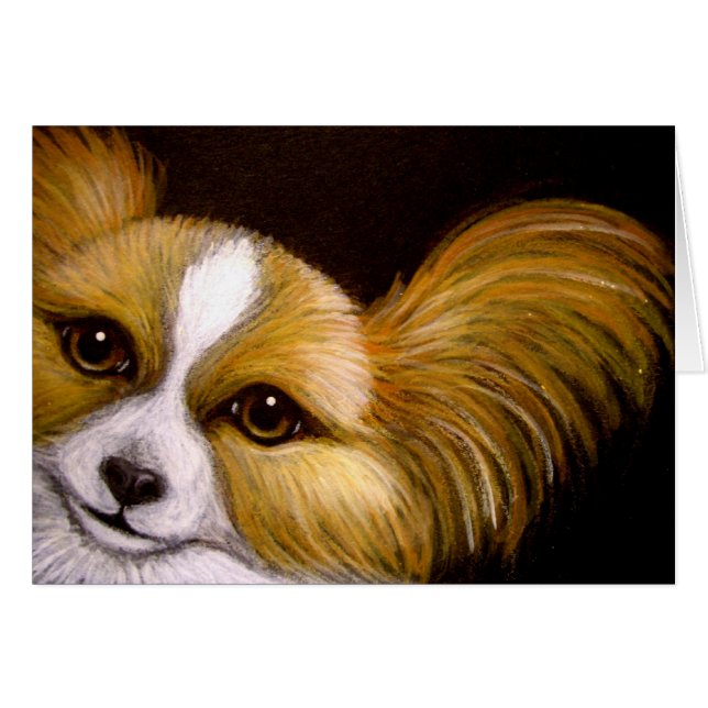 MY PAPILLON DOG CUSTOMIZE Card (Front Horizontal)