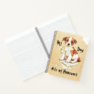 My Parson Russell Terrier Ate My Homework Notebook