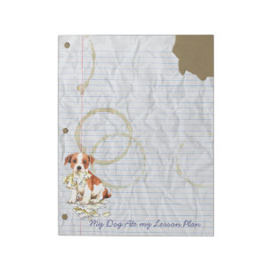 My Parson Russell Terrier Ate My Lesson Plan Notepad