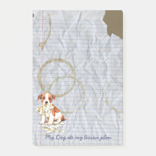 My Parson Russell Terrier Ate My Lesson Plan Post-it Notes