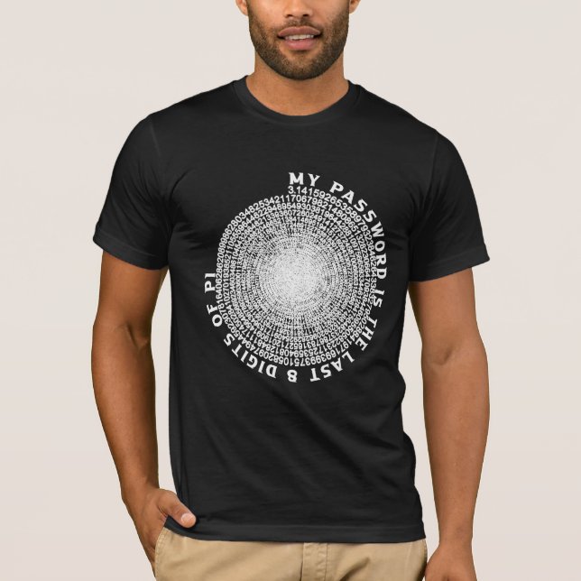 My Password Is The Last 8 Digits Of Pi T-Shirt (Front)