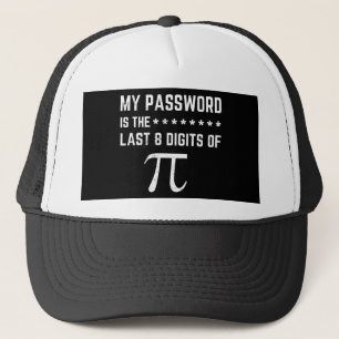My Password Is The Last 8 Digits Of Pi Trucker Hat