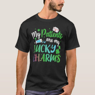 My Patients Are My Lucky Charms Lucky Nurse St Pat T-Shirt