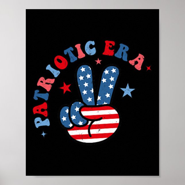 My Patriotic Era 4th Of July America Red White And Poster (Front)
