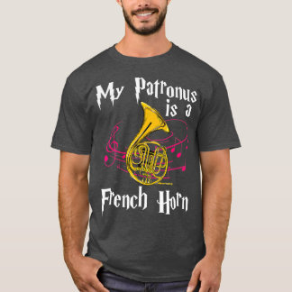 My Patronus Is A French Horn Funny Musician Gift T-Shirt