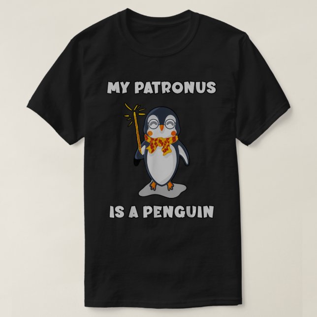 My Patronus Is A Penguin  T-Shirt (Design Front)