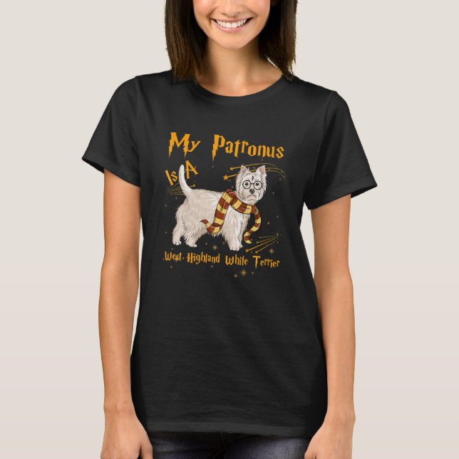 My Patronus Is A West Highland White Terrier Dog L T-Shirt (Front)