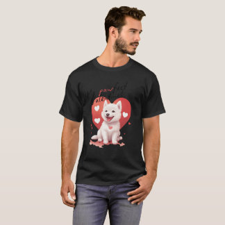 My Pawfect Valentine: Sweet white Jindo dog T-Shirt