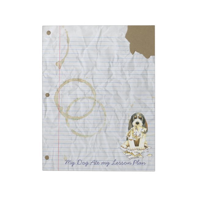 My PBGV Ate My Lesson Plan Notepad (Rotated)