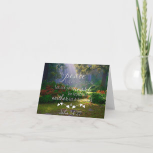 My peace garden note card