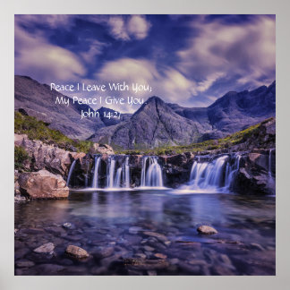 My Peace I Give You John 14:27 Anointed Prophetic Poster