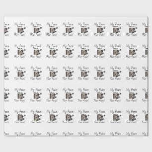 My Peace rests on Four Paws - Cute Pet Lover Quote Wrapping Paper