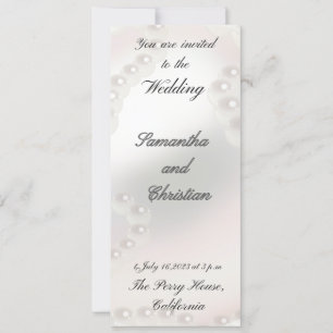 My Pearl Wedding Invitation
