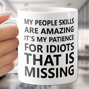 My People Skills Funny Coffee Mug