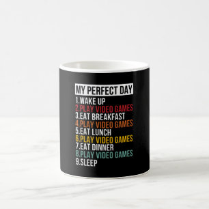 My Perfect Day For Video Gamer Gaming Coffee Mug