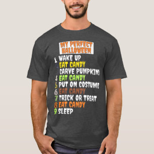 My Perfect Halloween Funny Skeleton Zombie Cool Pu T-Shirt