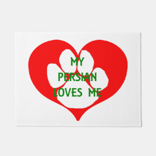 my persian loves me doormat