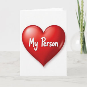 My Person Love Heart Card