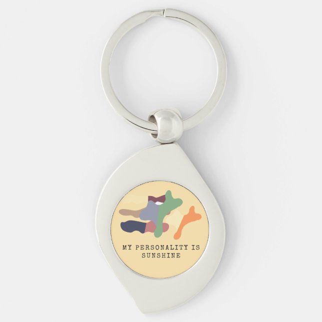 My Personality is Sunshine Key Ring (Front)