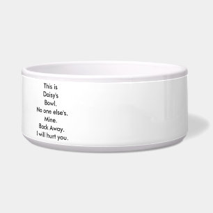 My Pet Bowl (two-sided design!)