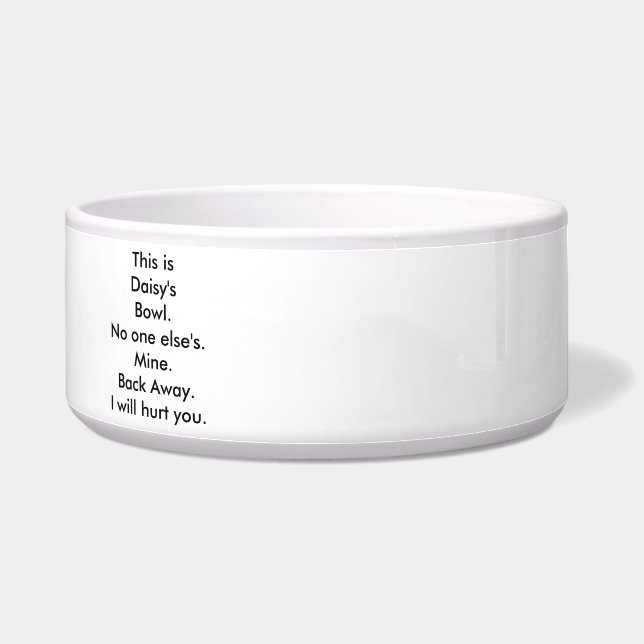 My Pet Bowl (two-sided design!) (Right)