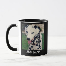 My Pet Friend Custom Photo Black Mug