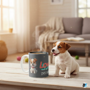 My Pet Special Minimalist –Personalised Gift Two-Tone Coffee Mug