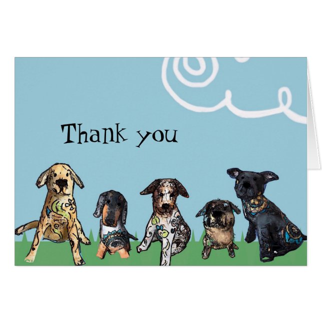 My Pets Thank you note (Front Horizontal)