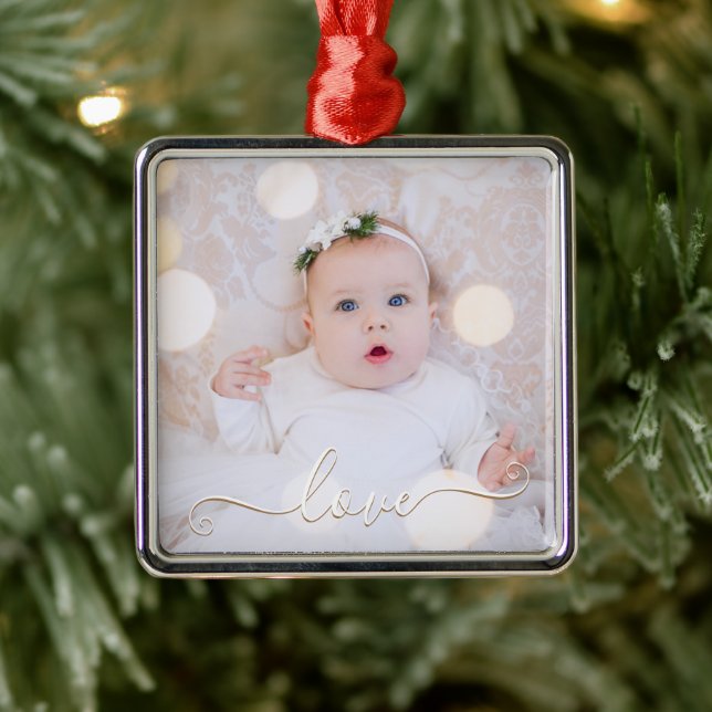 My Photo Metal Ornament (Tree)