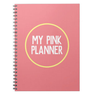 My Pink Planner notes Notebook