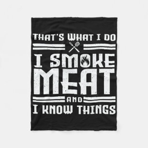 My Pion Smoking Meat To Perfection Fleece Blanket