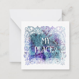*~* MY PLACE? Relationship AP62 Flat Note Card