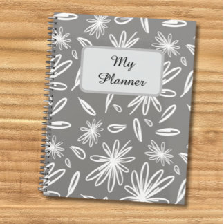 My Planner with a floral pattern 