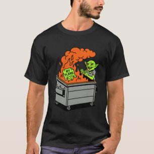 My Plans Dumpster Fire Goblin Meme Sarcastic RPG H T-Shirt
