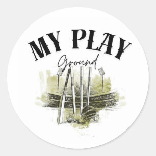 My Play Ground Classic Round Sticker