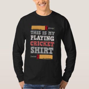 My Playing Cricket Sports Player Team Coach Graph T-Shirt