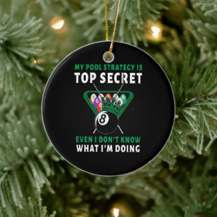 My Pool Strategy Is Even Ceramic Ornament