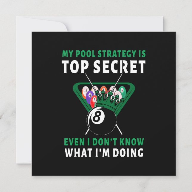 My Pool Strategy Is Even Invitation (Front)
