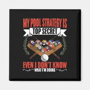 My Pool Strategy Snooker Game Pool Players Billiar Magnet