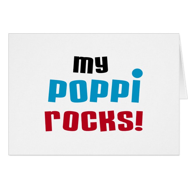 My Poppi Rocks T-shirts and Gifts (Front Horizontal)