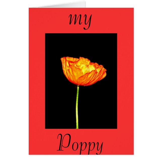 My Poppy (Front)