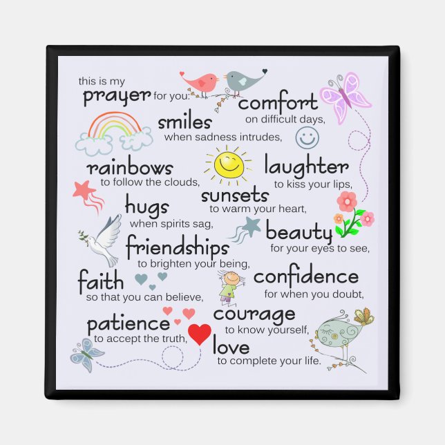 My Prayer For You | Black Magnet (Front)