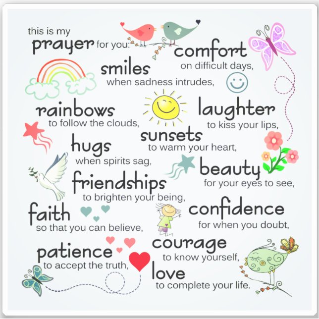 My Prayer For You Blessings (Front)