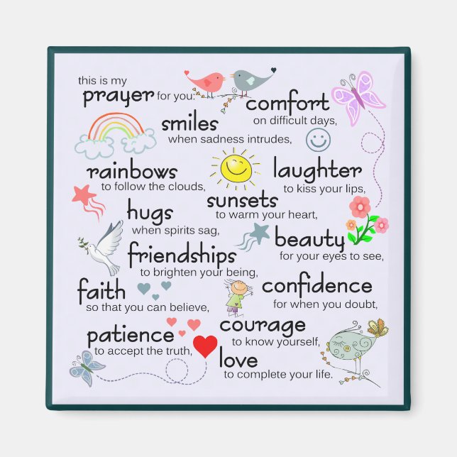 My Prayer For You Magnet (Front)