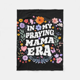 My Praying Mama Era Christian Jesus Mummy Mum Moth Fleece Blanket