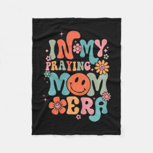 My Praying Mama Era Religious Mum Christian Mother Fleece Blanket