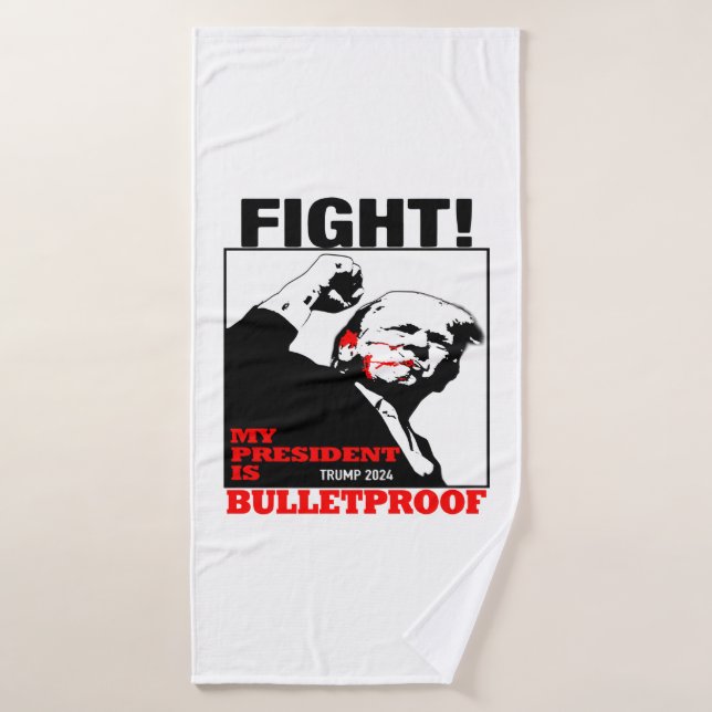 My President is bulletproof Trump Bath Towel (Bath Towel)