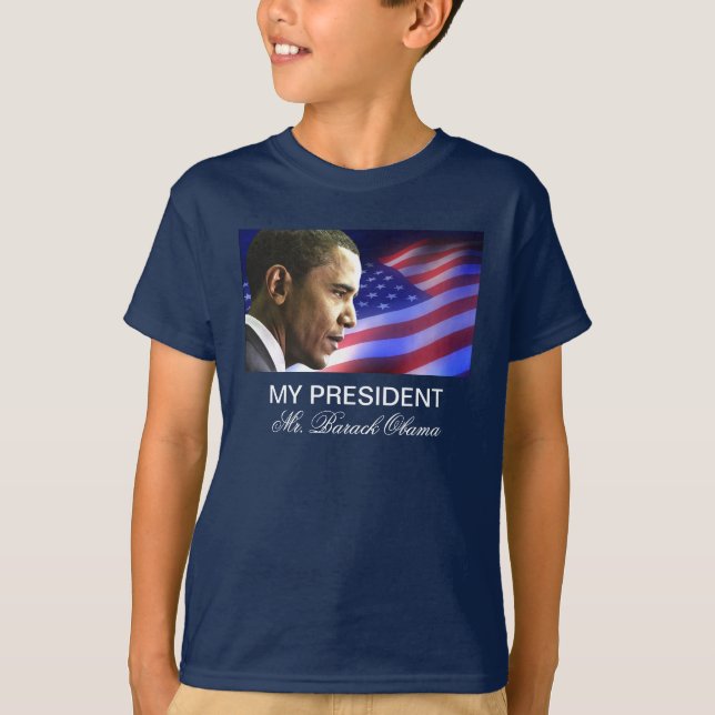My President Mr. Barack Obama (Patriotic) T-Shirt (Front)