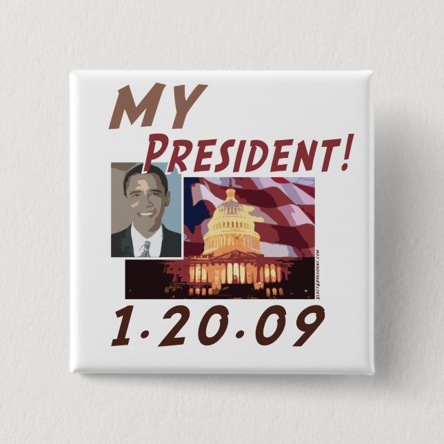 MY President Obama Button (Front)